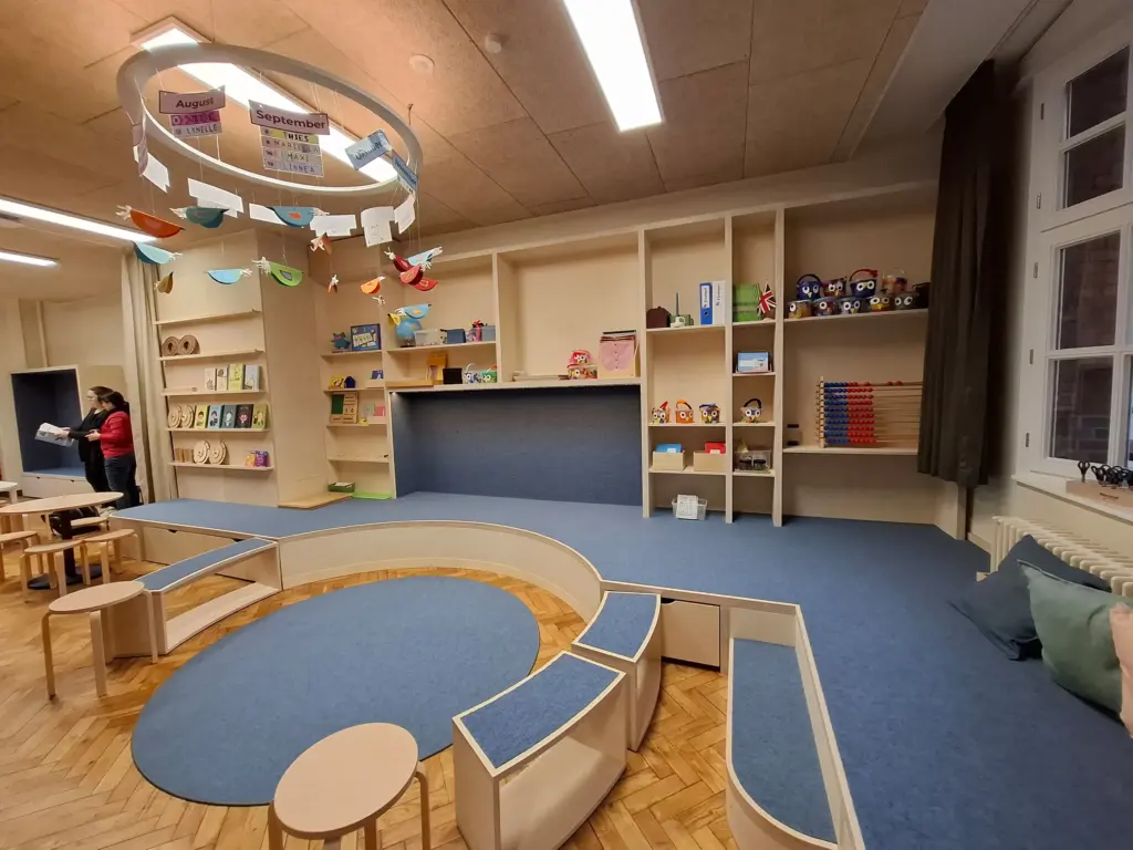 Bildung braucht passende Räume – Churermodell; Einrichtung Klassenzimmer nach dem Churermodell